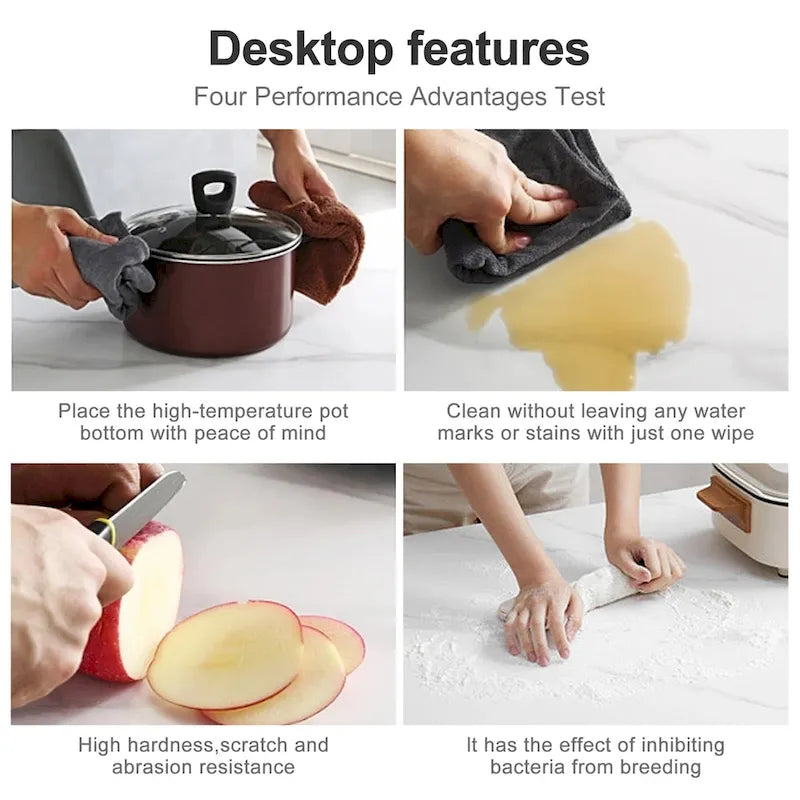 9 - Piece 94.48 Modern Minimalist Extendable Sintered Stone Top Double Pedestal Dining Set With 8 Fabric Chairs