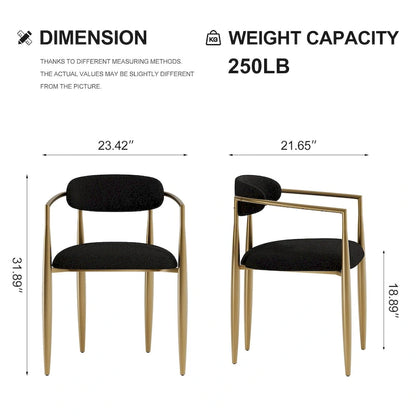 9 - Piece 94.48 Modern Minimalist Extendable Sintered Stone Top Double Pedestal Dining Set With 8 Fabric Chairs