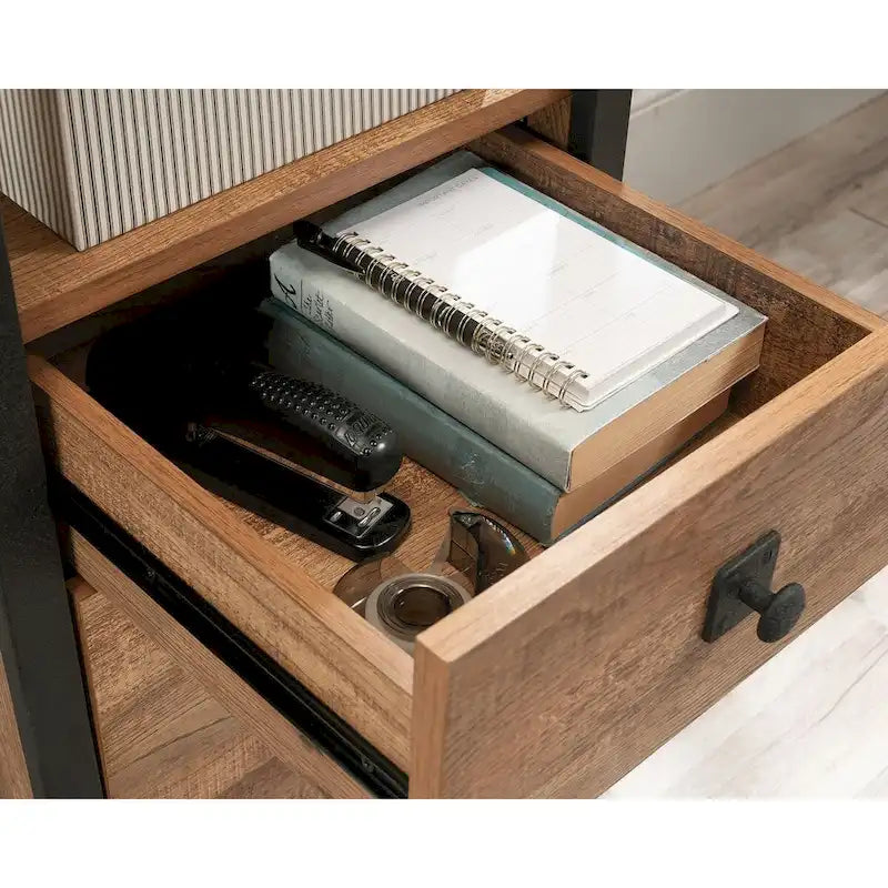 Station House Desk Etched Oak