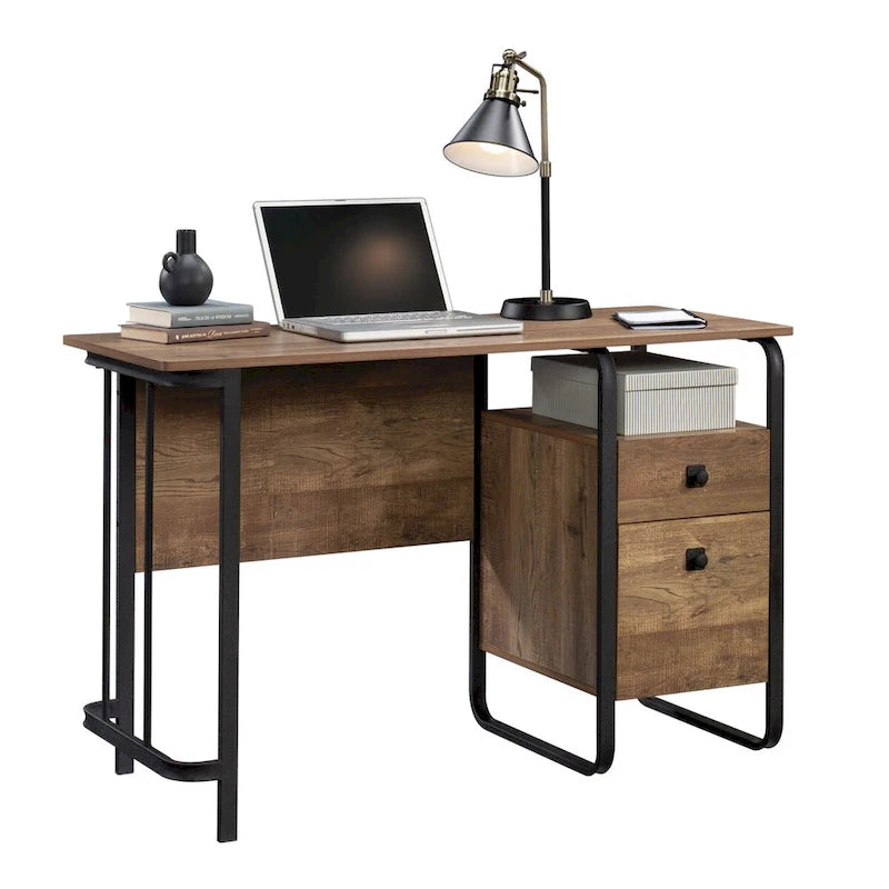 Station House Desk Etched Oak