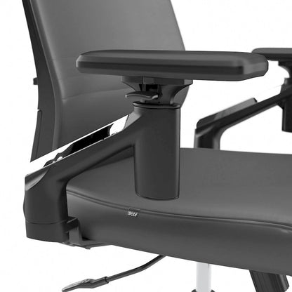 Cabot Mid Back Leather Office Chair by Bush Furniture