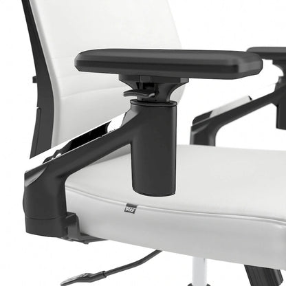 Cabot Mid Back Leather Office Chair by Bush Furniture