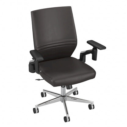 Cabot Mid Back Leather Office Chair by Bush Furniture