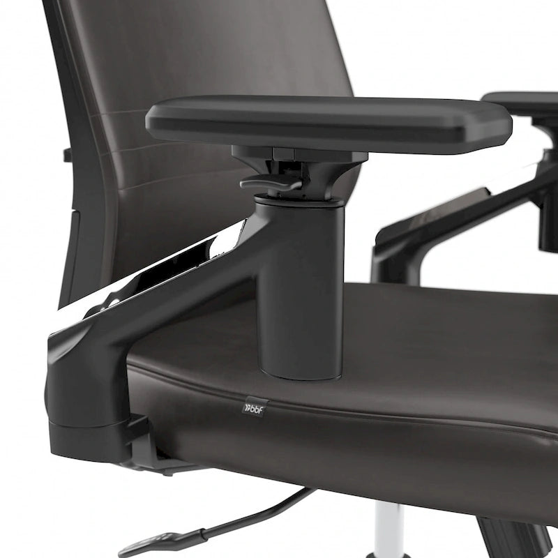 Cabot Mid Back Leather Office Chair by Bush Furniture